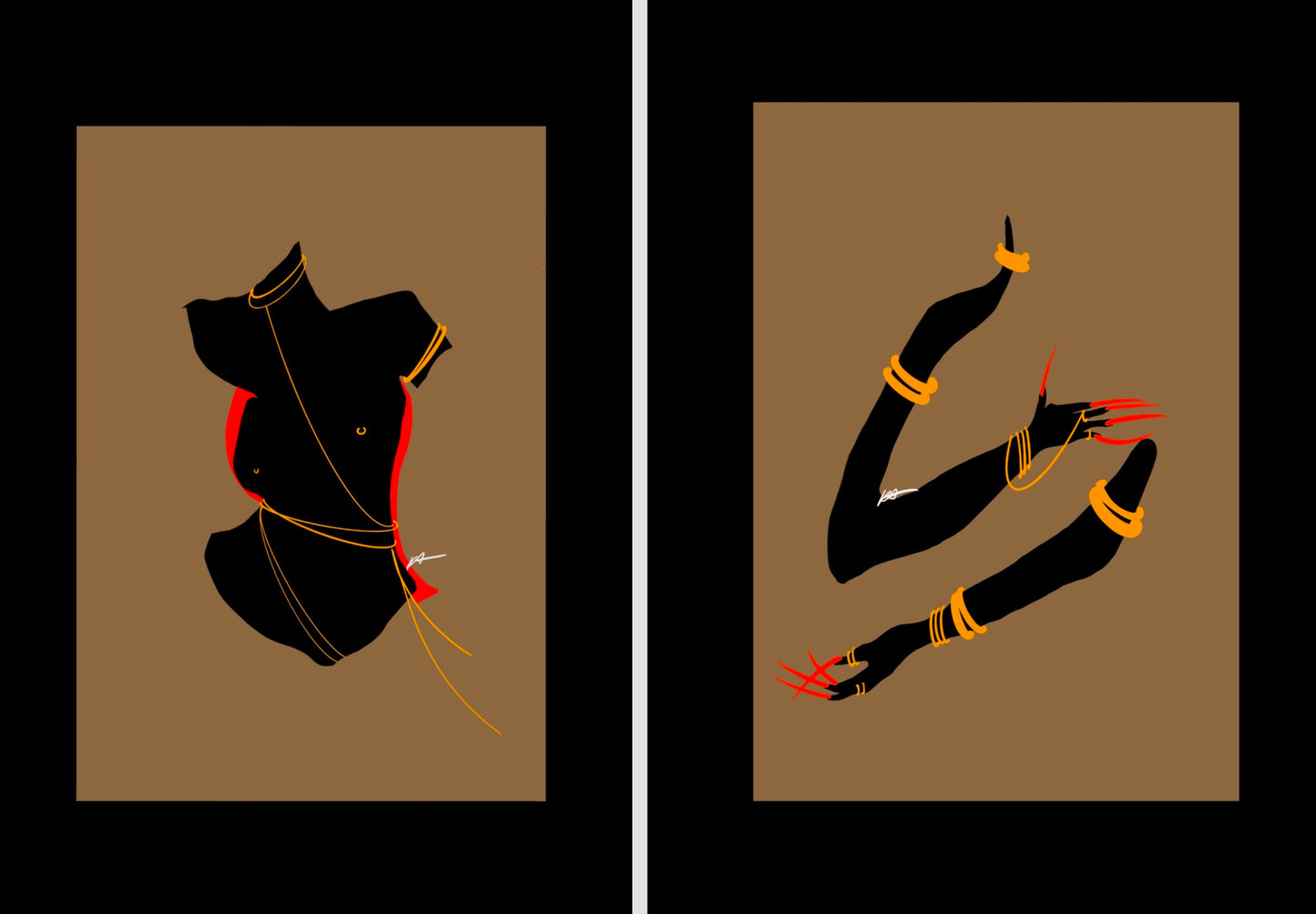 GOD BODY|BLACK TORSO SET